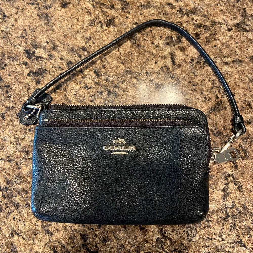 Coach wristlet- black